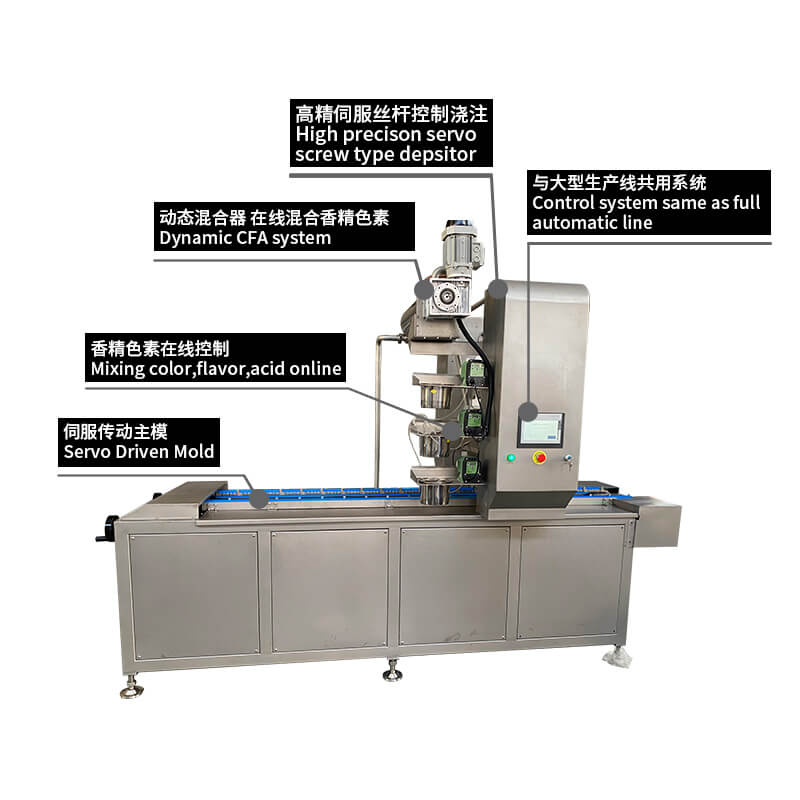 50 Servo Small Candy Depositor Machine